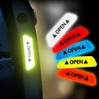 Светоотражающие наклейки для открывания двери автомобиля, предупреждающие наклейки для renault Dacia Duster, Logan, Sandero, Stepway, устройства для subaru forester