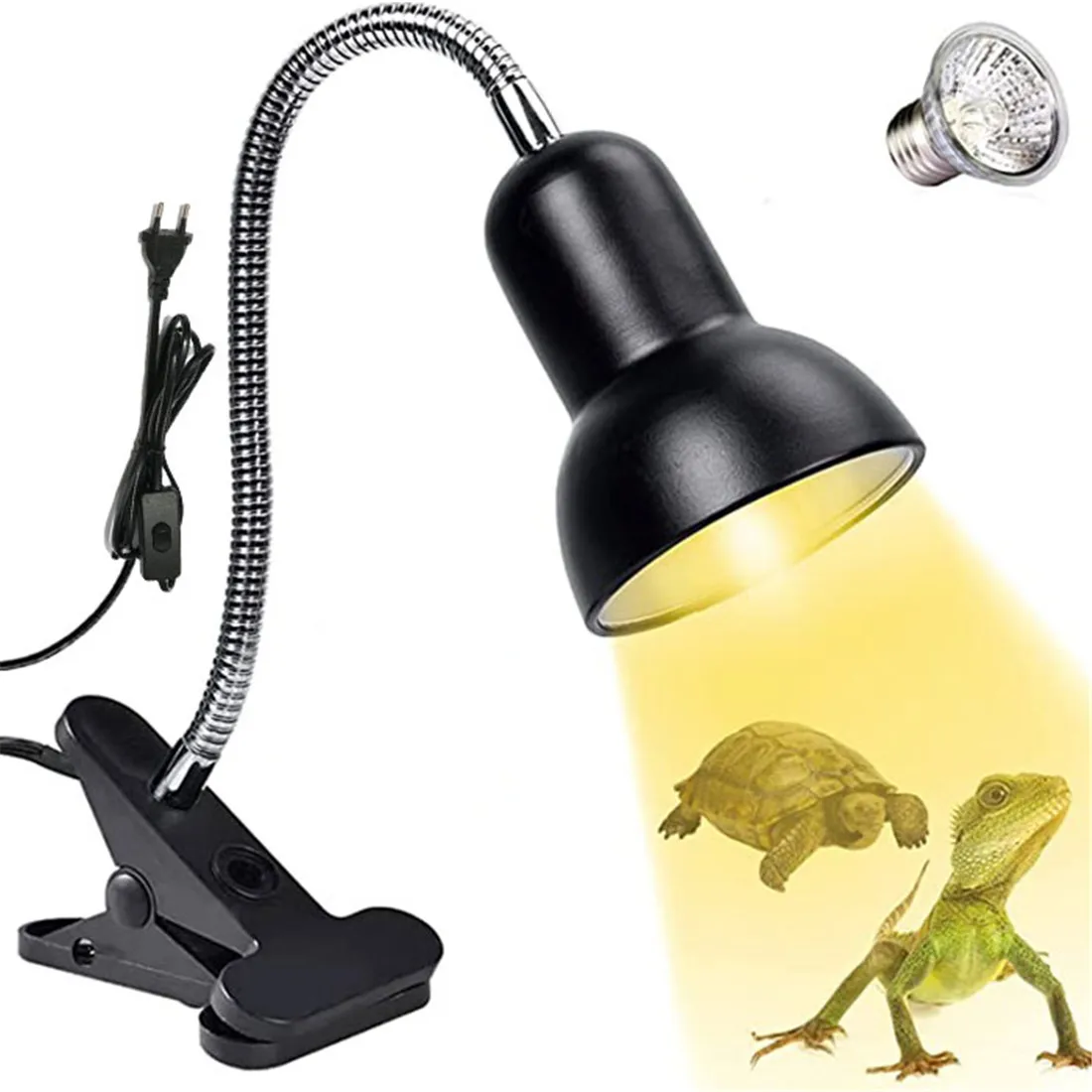 Лампа нагревательная для рептилий точечная лампа полного спектра с вращающимся