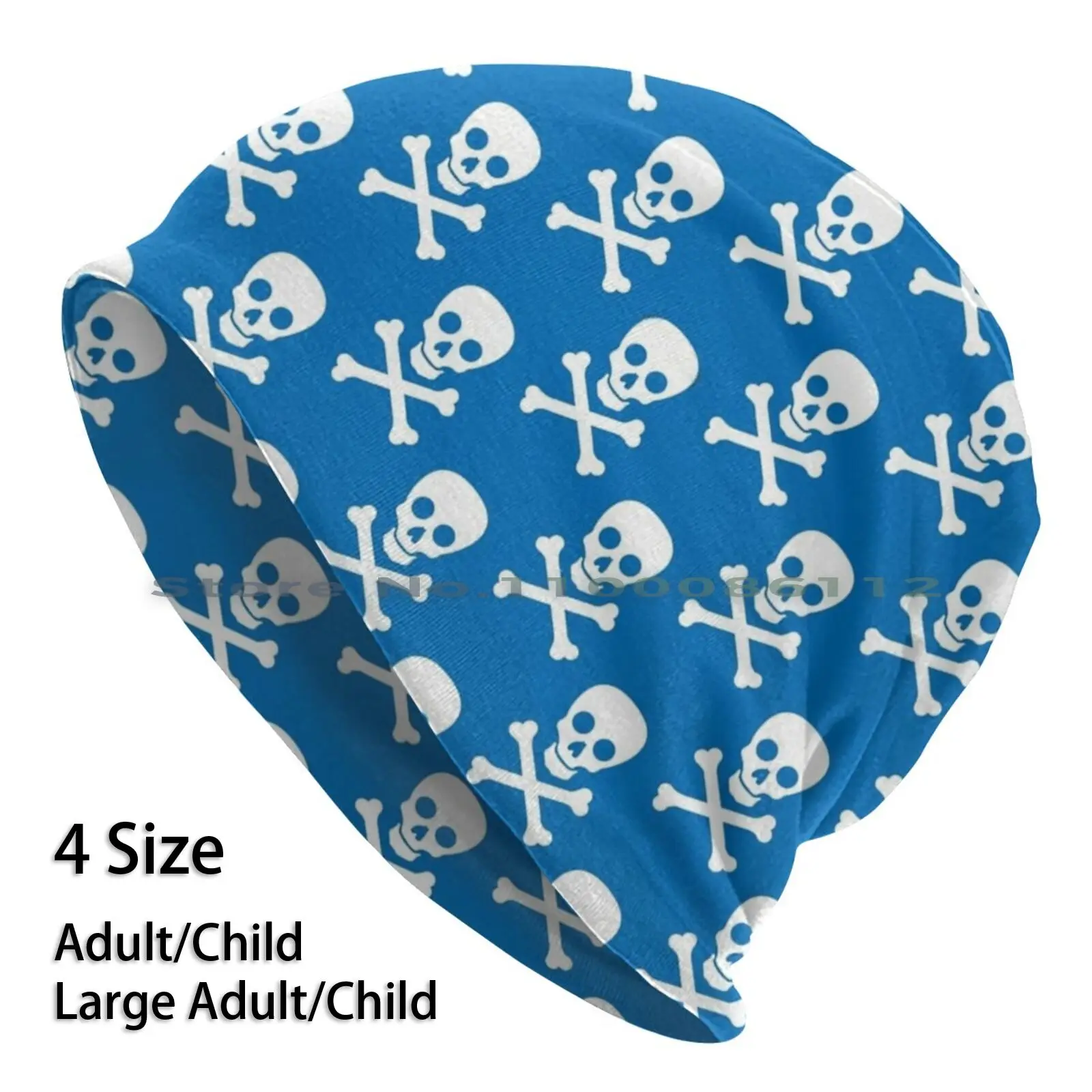 

Colorful Crossbones Crosses Bones Skull Pattern Beanies Knit Hat Funny Pirates Skulls Black Skeleton Cool Cute Jolly Roger Nerd