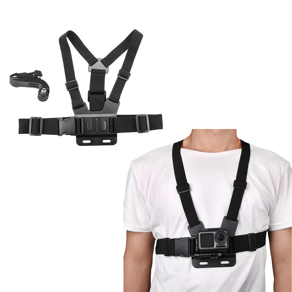 sports camera wearable suit accessories for dji action 2 backpack clip chest strap wrist headband band for gopro 10 accessories free global shipping