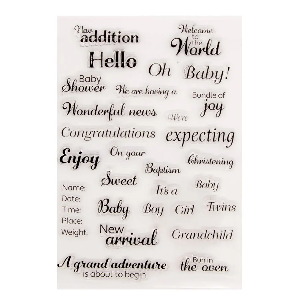 

Поздравительная фраза штамп из резины фотоальбом для рукоделия