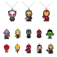 disney marvel necklace long chain 10th anniversary iron man avengers necklace epoxy resin design small pendant necklace