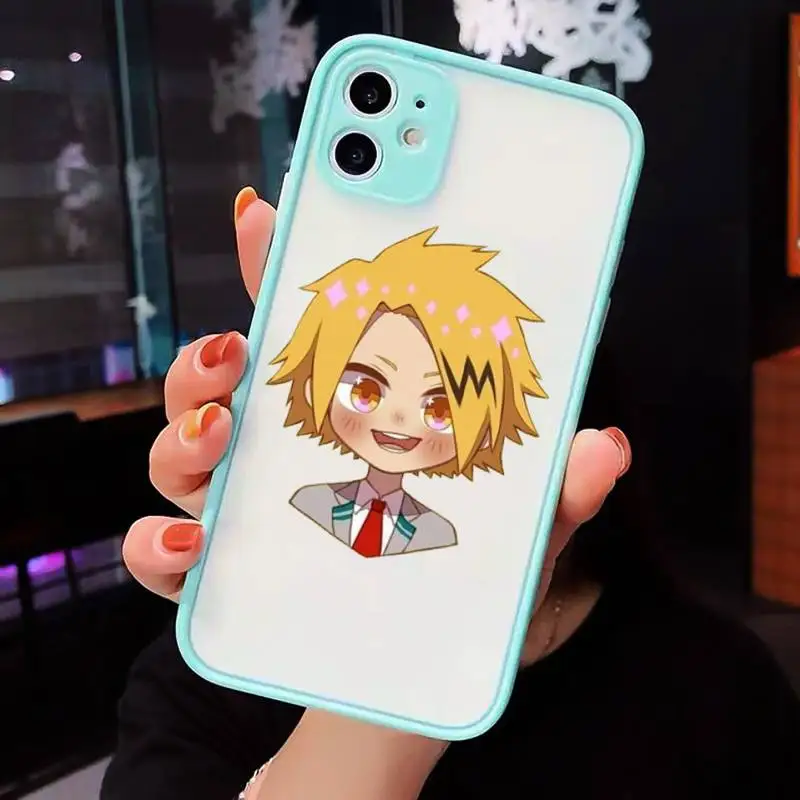 

My hero academia Phone Case Matte Transparent for iPhone 7 8 11 12 s mini pro X XS XR MAX Plus cover funda