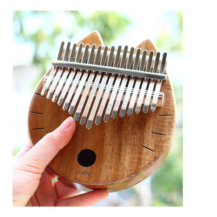 PURM 17 teclas Kalimba africano sólido caoba dedo pulgar Piano Sanza de madera maciza mbra | Спорт и развлечения