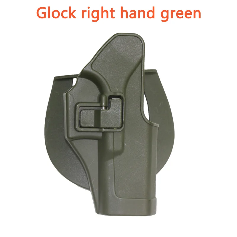 Тактическая кобура для страйкбола пистолет чехол для Glock 17 18 19 22 26 Beretta M9 M92f Colt 1911 Sig p226 Usp поясной ремень кобура Сумка - Цвет: GL right hand green