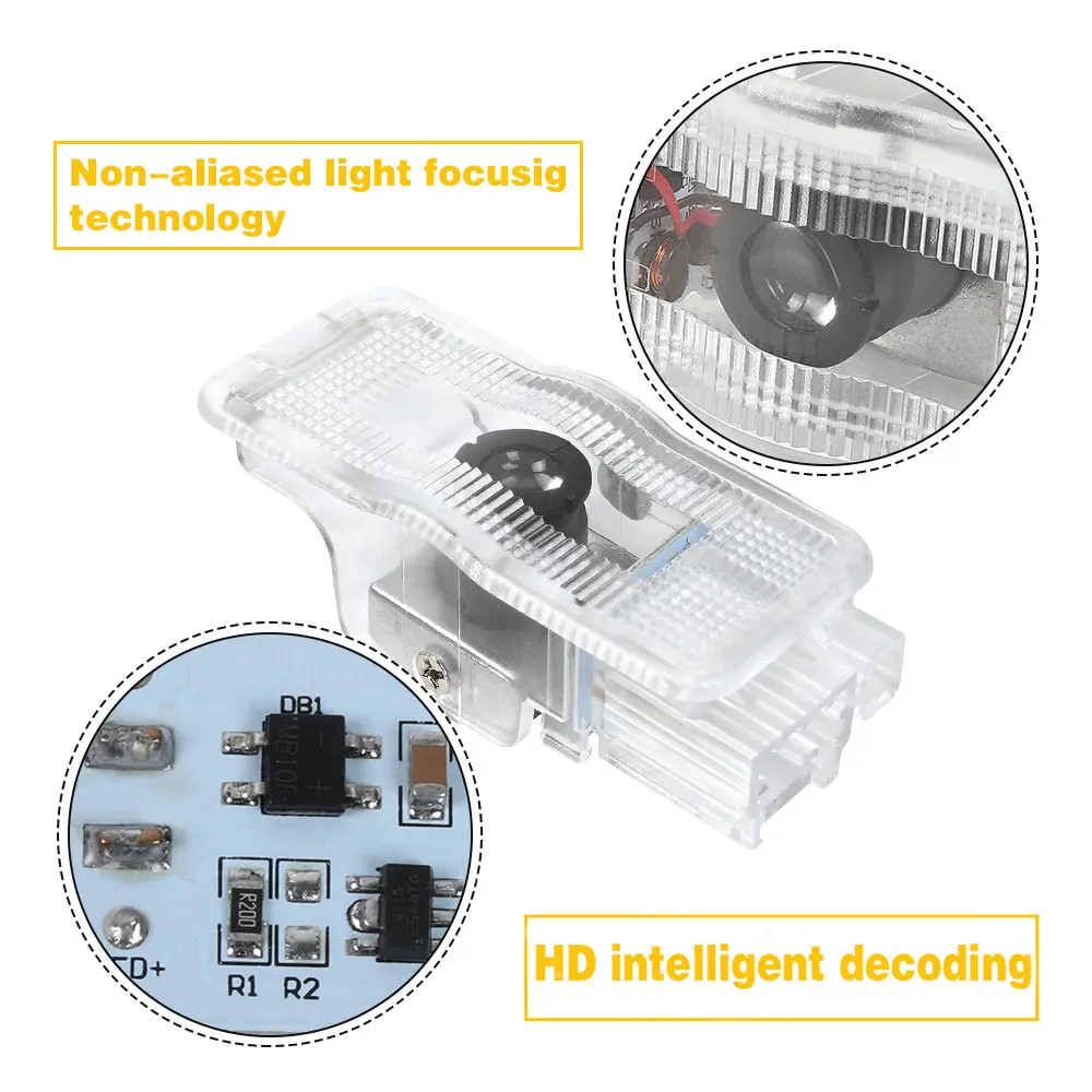 2 шт. светодиодный двери автомобиля Добро пожаловать лампы-проекторы логотипа Ghost