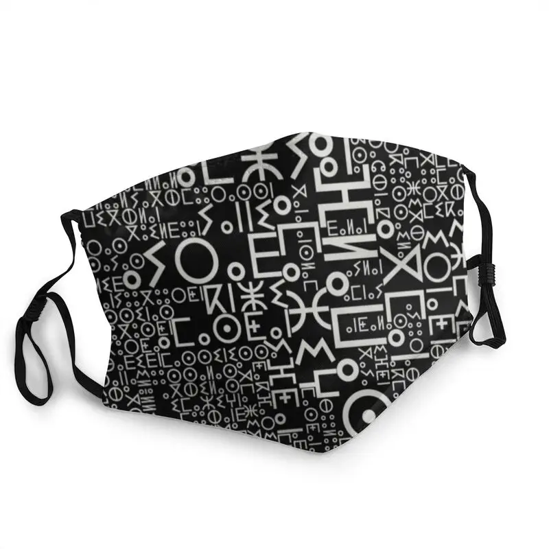 

Imazighen World Flag Amazigh Alphabet Tifinagh Face Mask Adult Mask Men Women Anti Haze Dustproof Protection Respirator Muffle