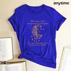 Лучшая Высококачественная футболка для женщин мы-внучки ведьмы с буквенным принтом и коротким рукавом летняя свободная футболка