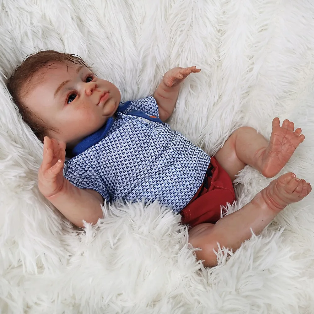 18 дюймов Reborn Baby Dolls силиконовая кукла для новорожденных Реалистичная малышей| |