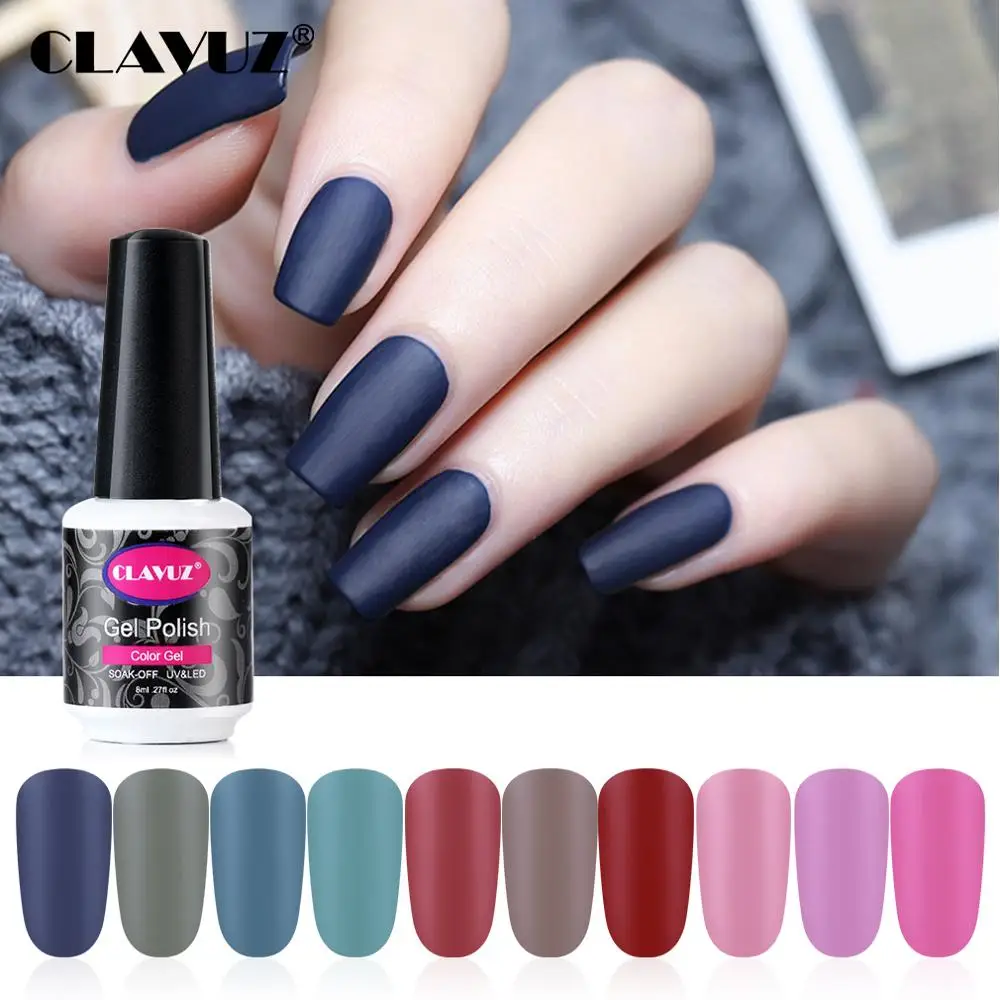 CLAVUZ матовое верхнее покрытие Lucky color УФ гель для ногтей полуперманентный