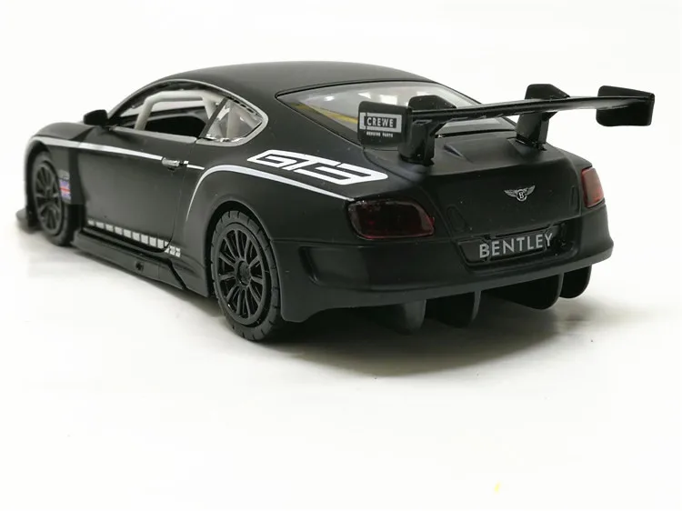 Горячая 1:32 Bentley Континентальный GT3 литой автомобиль литые Автомобили Модель оттягивающийся звуковой светильник Коллекция подарков игрушки для детей
