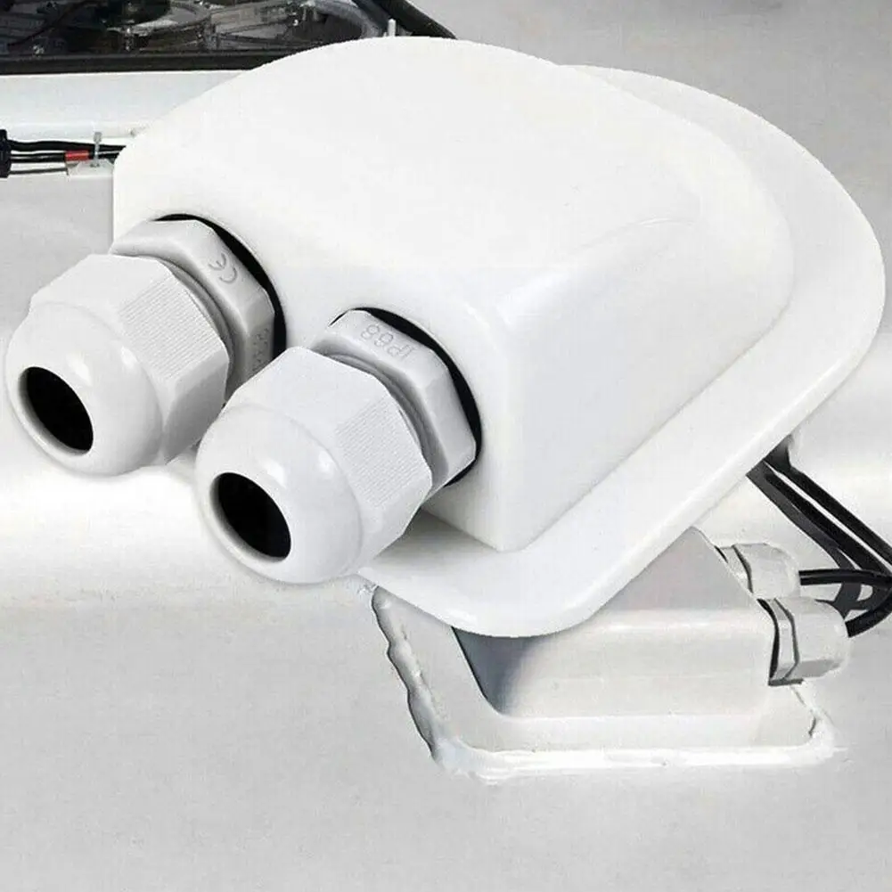 

Special double-hole arc ABS waterproof junction box for solar car W9V4