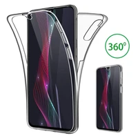 360 double protective phone case for xiaomi redmi note 9 9s 8 7 6 pro k20 mi 10 pro lite 8 9 se cc9e clear soft shockproof cover