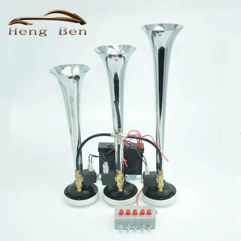 Тройная труба 12 В/24 В звуковой сигнал поезда дБ супер громкая для лодок поездов