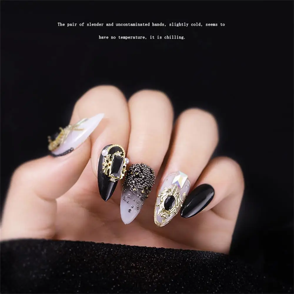 1 шт. новый дизайн черного циркония 3D хрустальные стразы слитки блестящий сплав