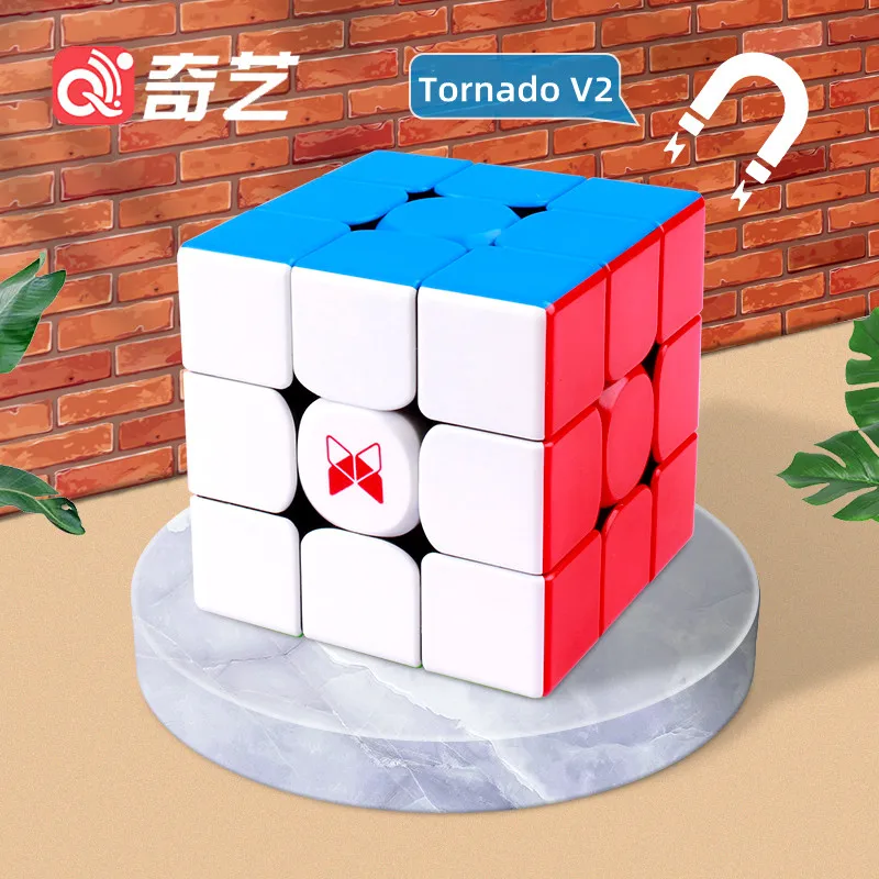 

QYTOYS X-Man Tornado V2 M Magnetic Speed Cubes Kids Tornado V2 Professional Magic Cube 3x3 Puzzle Magnet cube for Children