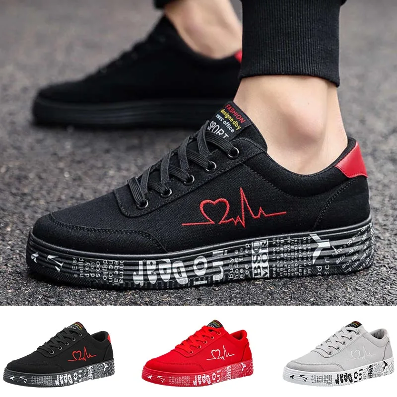 

40-49 New Men's Running Sneakers Painted Sports Shoes Elastic Laces High Sneakers Size 48 Men Sport Shoes Large Platform Tennis