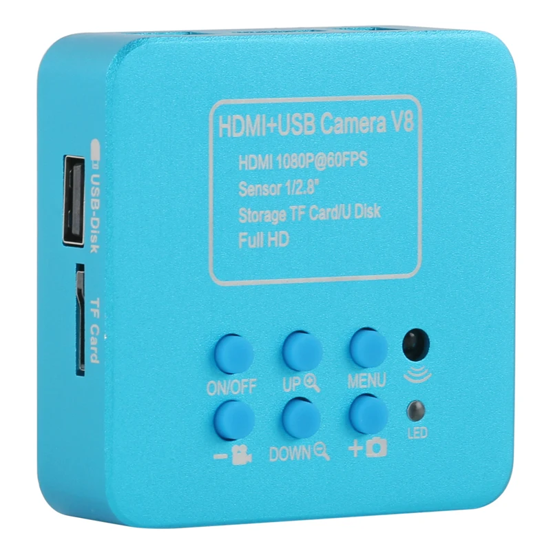 Sony Imx307 Hdmi Usb tf 1080p Indústria Microscópio de Vídeo Câmera c Montagem Lente para Telefone Tablet pc Pcb ic Observar Reparação Solda Peças e acessórios p/ microscópio