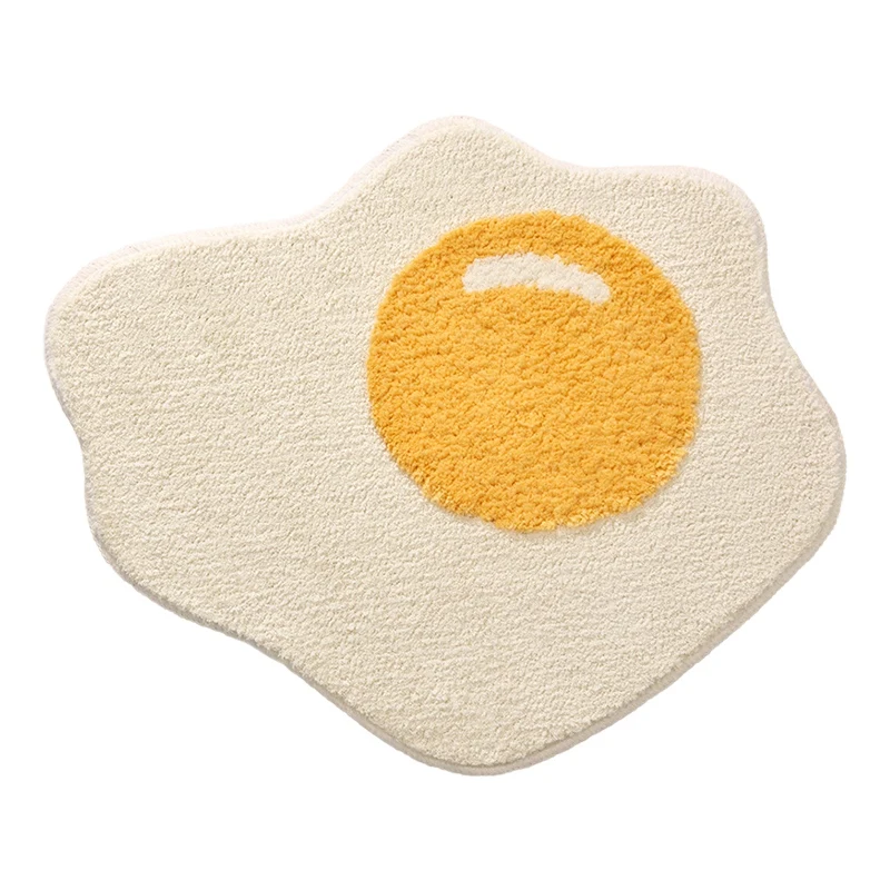 

Hot SV-Egg Bathroom Rug Funny Entrance Carpet Area Rugs Kitchen Rug Bedroom Floor Mats Nordic Welcome Doormat Chic Room Decor