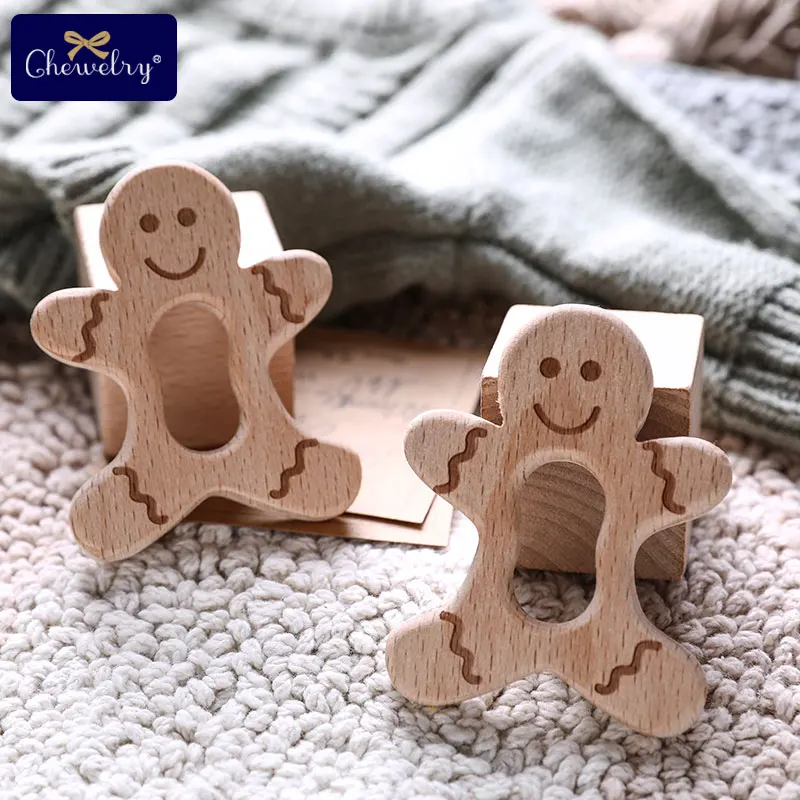 10 шт. детские деревянные подвеска-прорезыватель буковая древесина печенье