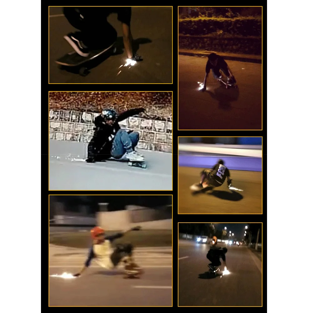 1 пара портативный Замена скейтборд скользящий Блок Круглый для перчаток