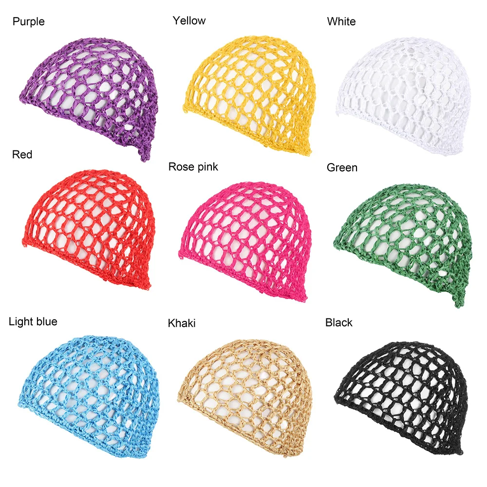 1 шт. Мягкая вязаная сетка для волос вискозная шапка-снуд сетчатая Уход за