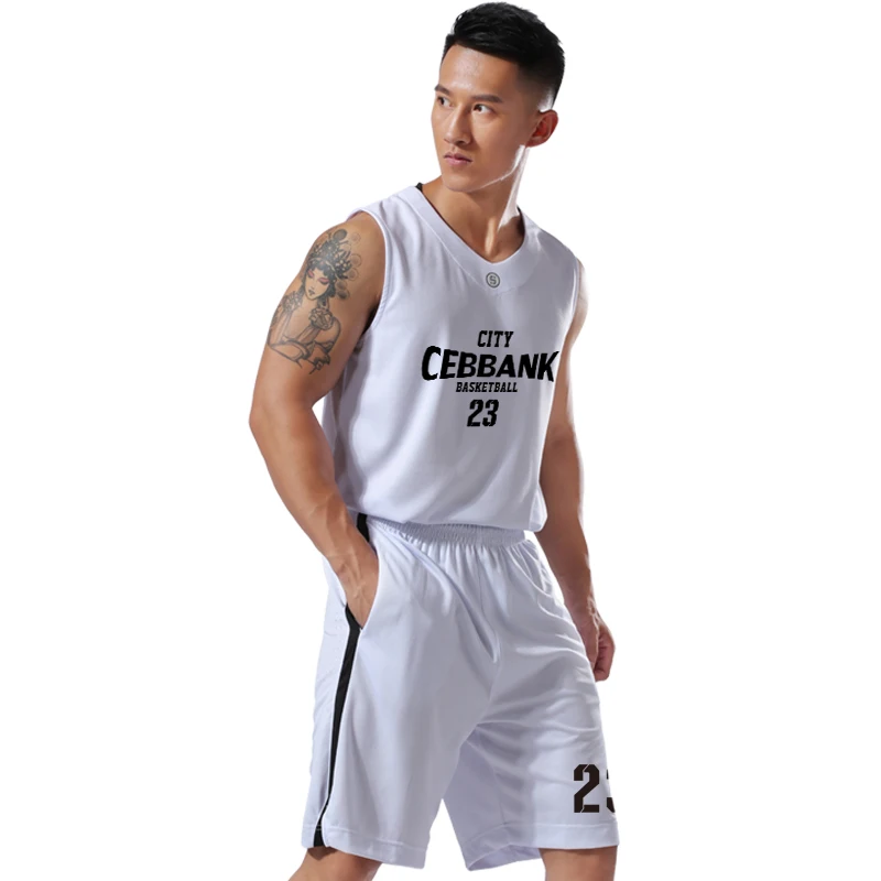 DIY Для мужчин трикотажные баскетбольные униформа для игры в баскетбол колледже