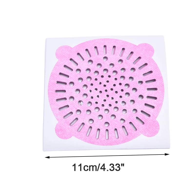 

10pcs Disposable Floor Drain Stickers Kitchen Bathroom Sewer Anti-blocking Filter For Hair Anti-Blocking Strainer Sticker