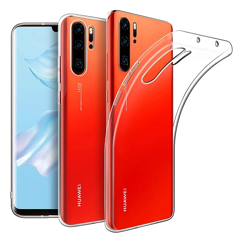 Прозрачный чехол из ТПУ для huawei P30/P30 Pro/P30 Lite Мягкий силиконовый тонкий прозрачный