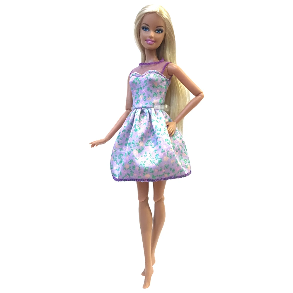 1 шт. Элегантное маленькое фиолетовое Цветочное платье летнее стильное для