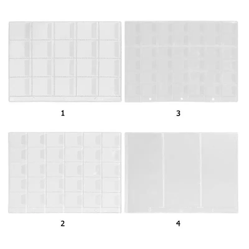 Держатель для монет карманы альбома пластиковые держатели лист хранения