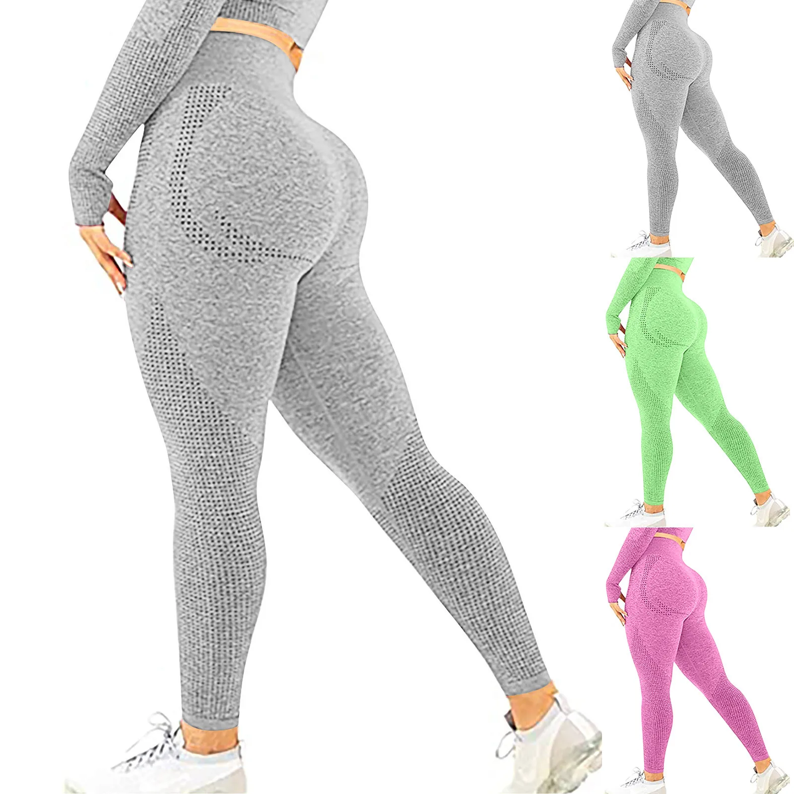 

Woman Pants Seamless Yoga Pants Fitness Leggings Women High Waist Elastic Push Up Trousers Gym Clothing Cycling Pants Female 5I