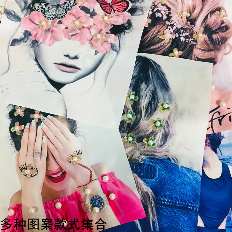 Вышивка с принтом из бисера тканевые патчи наклейки сделай сам модные для одежды