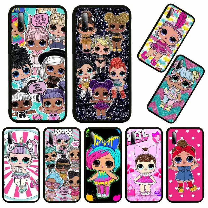 

lovely kawaii LOL little dolls girl Phone Case For Huawei P9 P10 P20 P30 P40 Novi Lite Pro Smart Cover