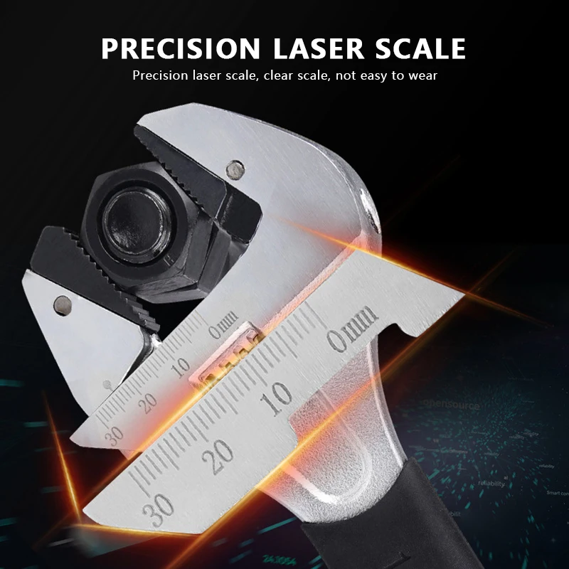 

High Quality 8/10 Inch Flexible Head Adjustable Ratchet Wrench Universal Ratchet Wrench Tubing Wrench Repair Tool Hand Tools