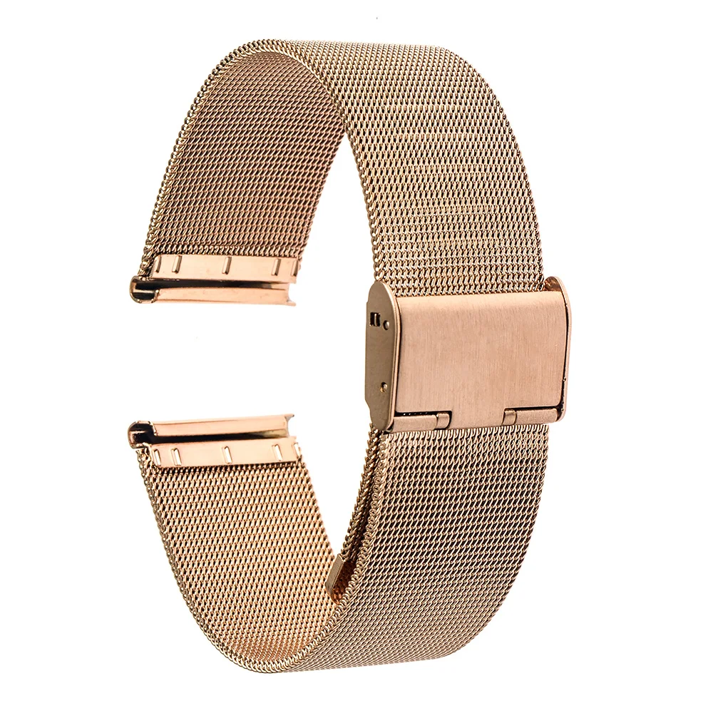 

22mm Milanese Watch Band for LG G Watch W100 R W110 Urbane W150 Stainless Steel Strap Wrist Belt Bracelet Black Rose Gold Silver