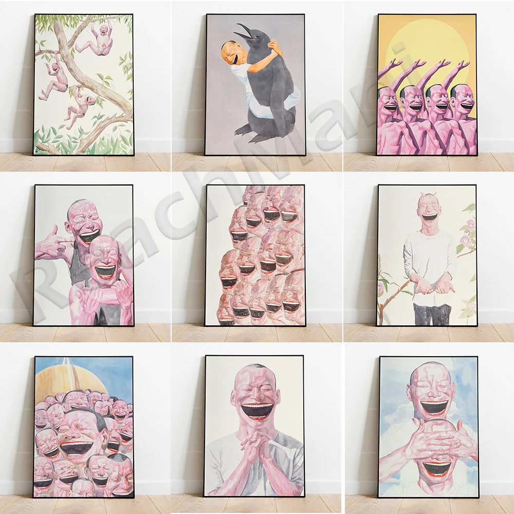 

Yue Minjun art prints, Chinese contemporary art prints, surrealist art prints, Asian art posters