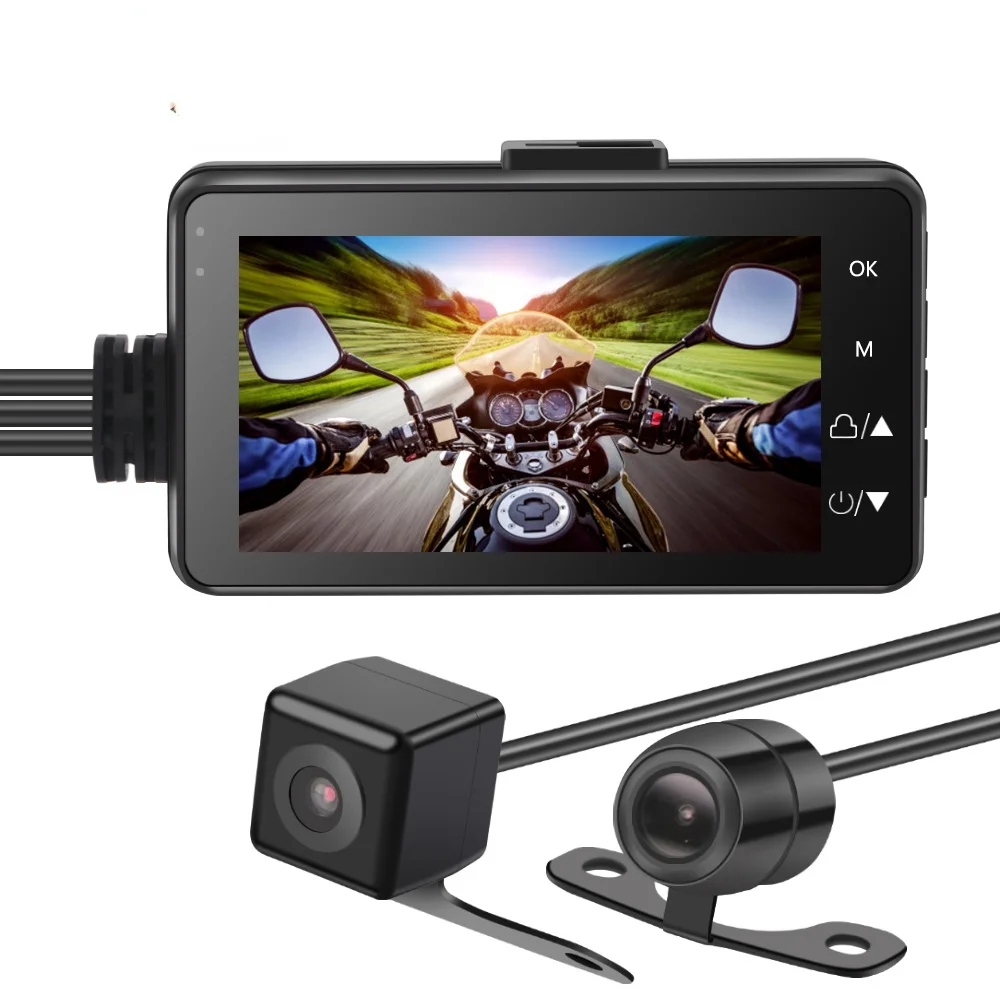 

Latest Motorcycle Rear Camera 1920P Front Rear View Waterproof Logger Recorder Box Motorcycle Camera
