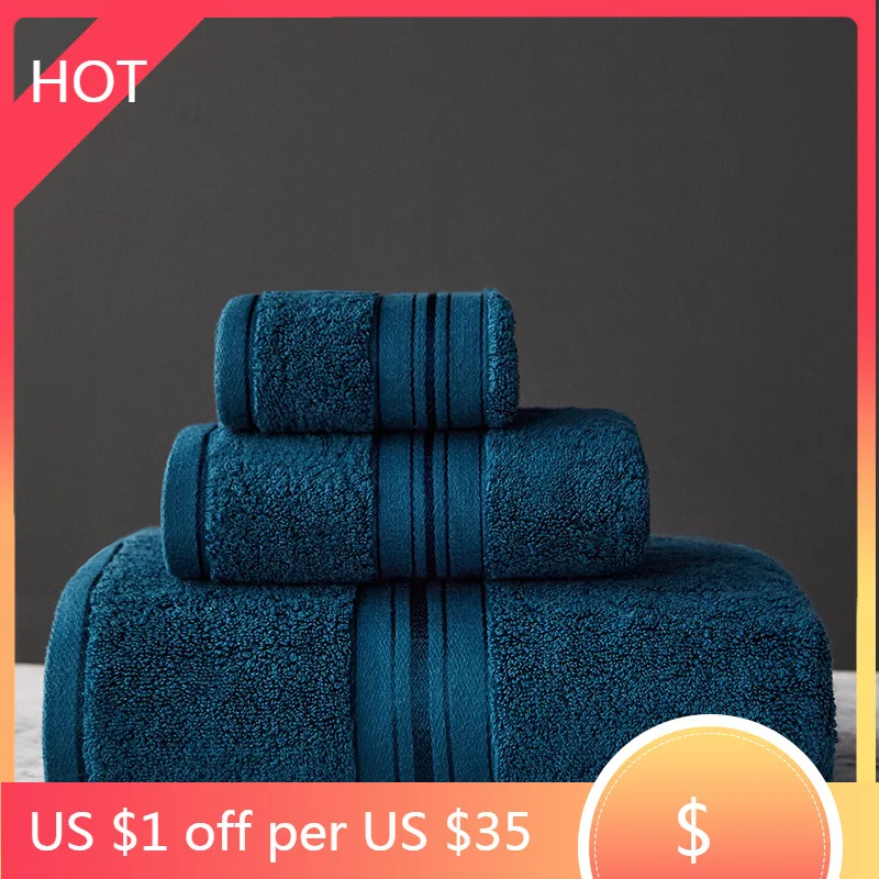 

Набор банных полотенец из 100% хлопка, мягкое супервпитывающее полотенце для лица/толстое и Большое банное полотенце для ванной, гостиничной ...