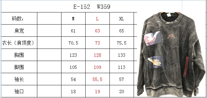 

2020fw a-clod-wall crew neck men's / women's oversize a cold wall * Sweatshirt ink waterline ACW crew neck Hoodie sweater men