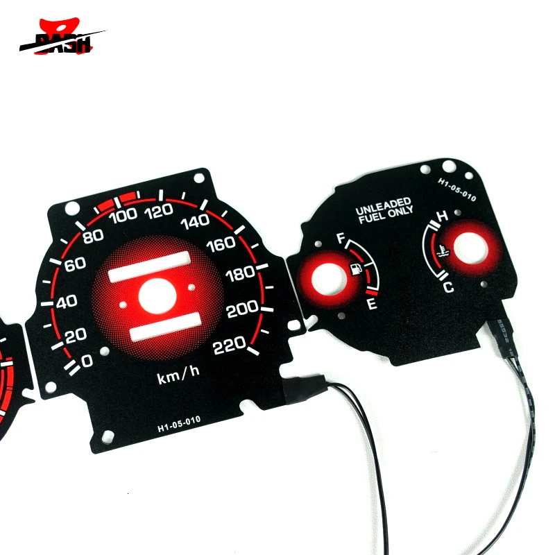 DASH EL Glow Gauge для Civic EK 1996 1999 Канада Чили Австралия версия манул передача обратная черная панель красная градация