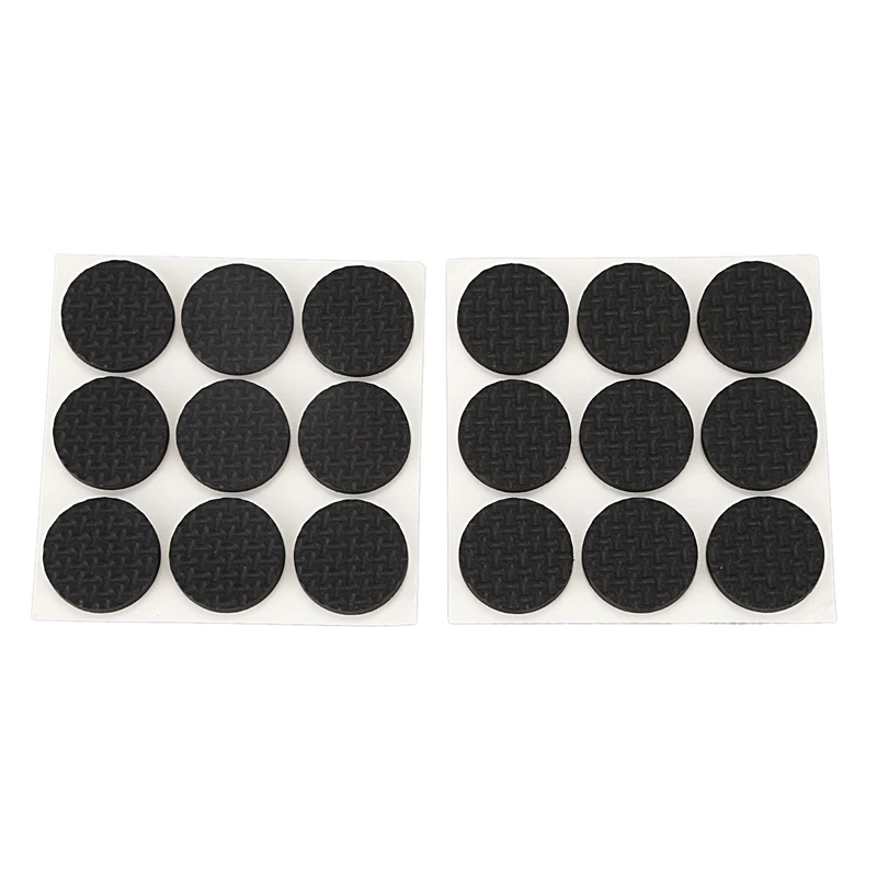 

18 Pcs Self Adhesive Black Foam Table Chair Leg Pad Protector