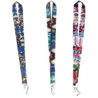 24 шт.лот MD302 DMLSKY шнурок с изображениями из мультфильмов брелок для ключей со значком ID карты Мобильный телефон Веревка подарки для детей ремешки удостоверение личности держатель