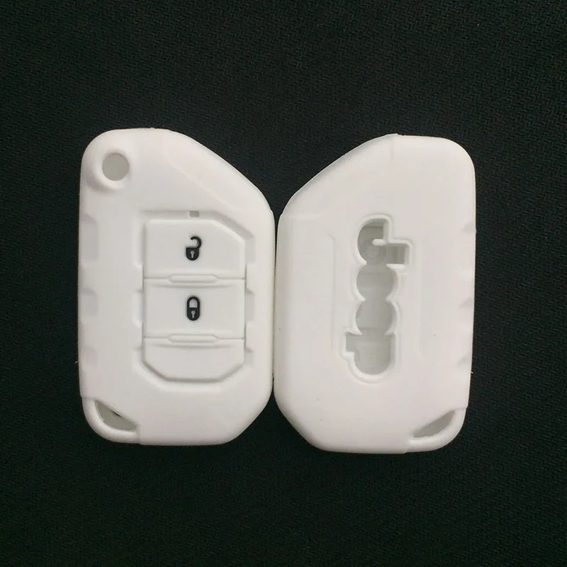 Силиконовый резиновый защитный чехол для автомобильных ключей Jeep 2018 2019 Wrangler JL JLU