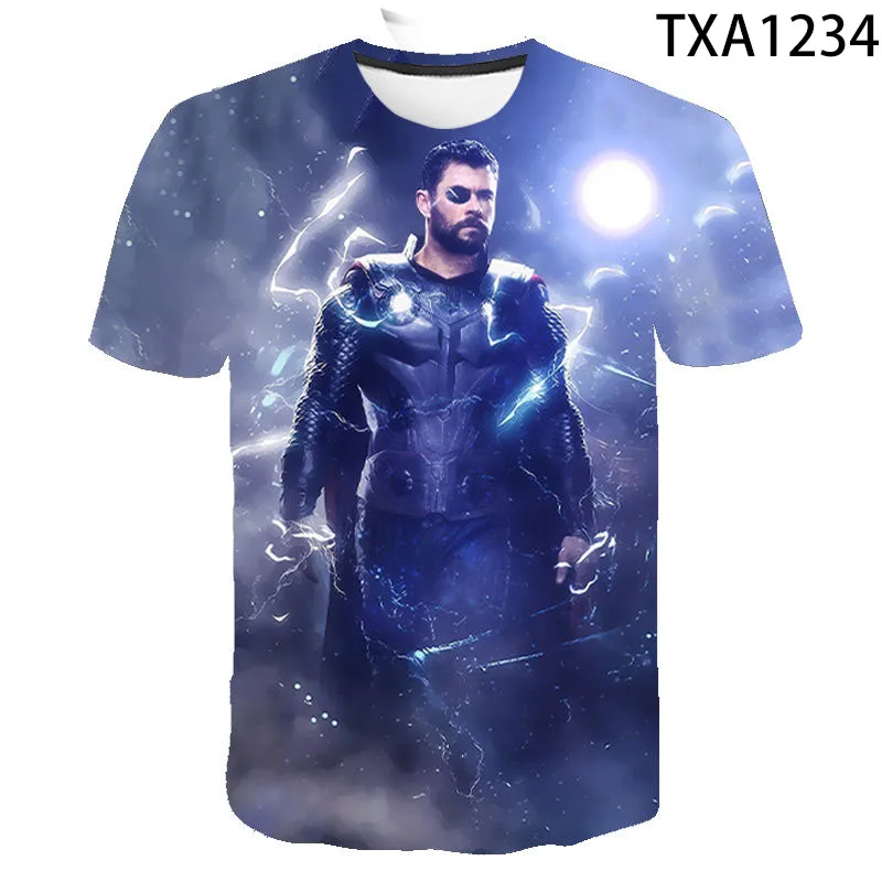 

2021 New Summer Movie Thor 3D T shirt Men Women Children Fashion Streetwear Boy Girl Kids Printed T-shirt Cool Tops Tee