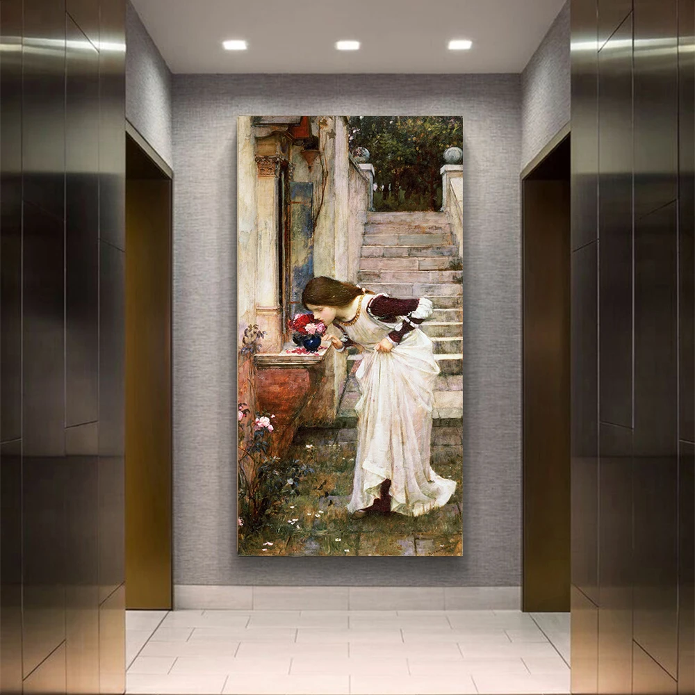 Картина на холсте Citon William Waterhouse 》 храм картина маслом художественная настенное