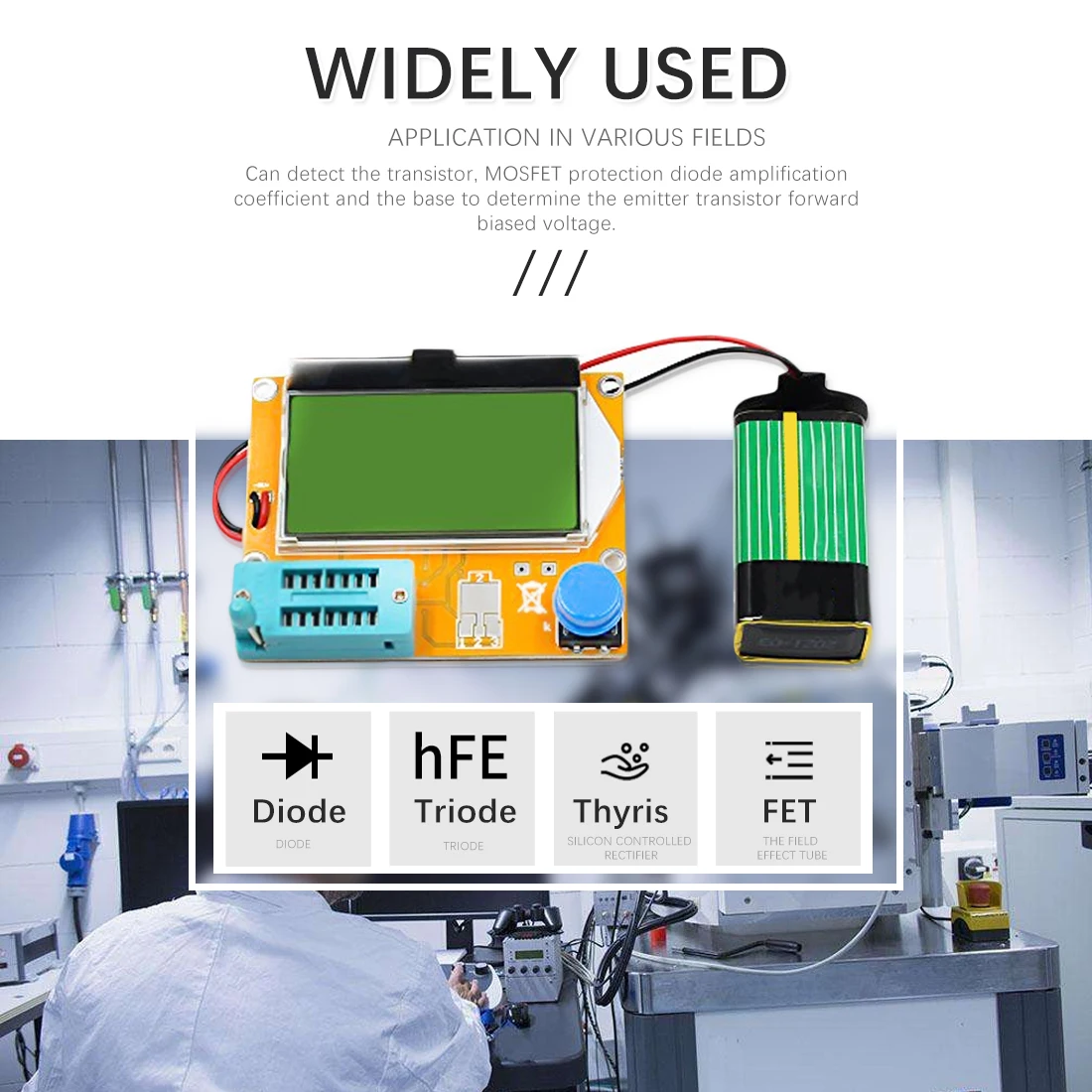 

LCR-T4 Mega328 Graphical Digital Transistor Tester Diode Triode Capacitance ESR Meter MOS / PNP / NPN LCR 12864 LCD screen
