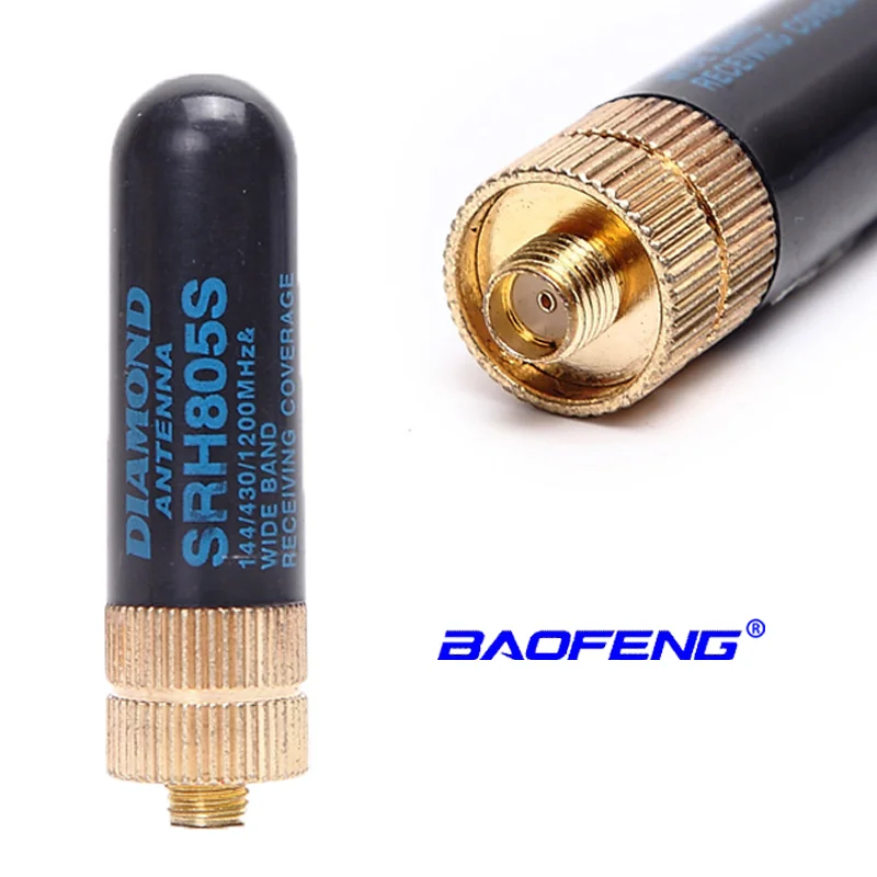 Baofeng 2 шт. SRH805S 5 см SMA-F короткая антенна Двухчастотная УКВ УВЧ подходит для UV-5R UV10R