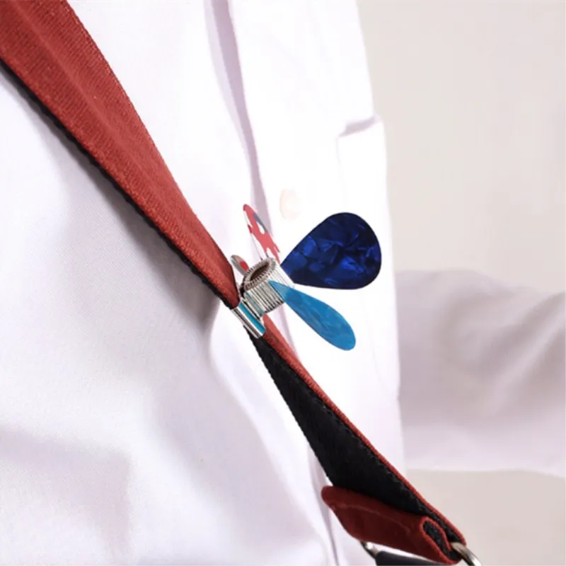 

1pc Guitar Pick Clips Silver Metal String Pickup Stand Guitar Pick Stand Fix on Guitar Strap for Guitar Bass Ukulele Accessories