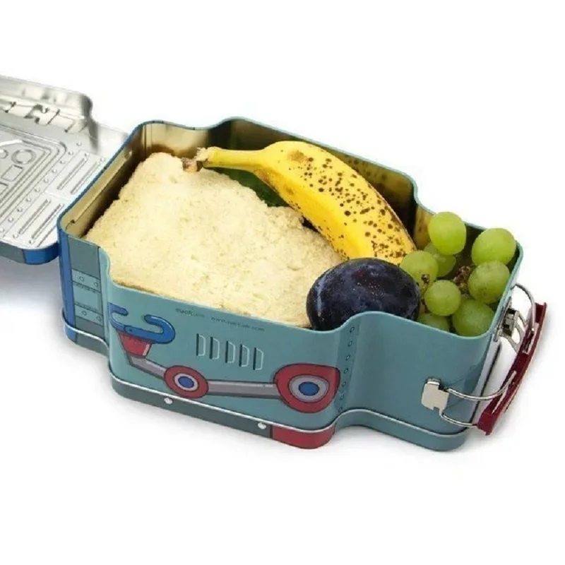 

SDGRP Cartoon Robot Bento Box Children Creative Fruit Snacks Biscuit Candy Portable Lunch Box Toy Storage Box Birthday Gift